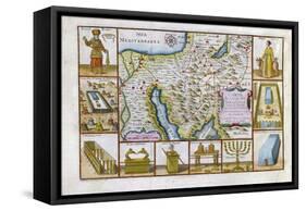 18th Century Map of Egypt, Arabia and the Middle East-null-Framed Stretched Canvas