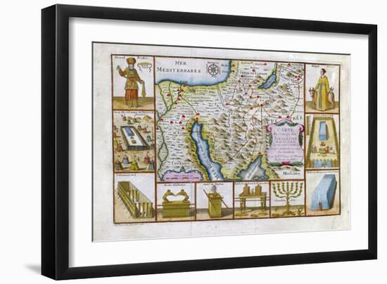 18th Century Map of Egypt, Arabia and the Middle East-null-Framed Giclee Print