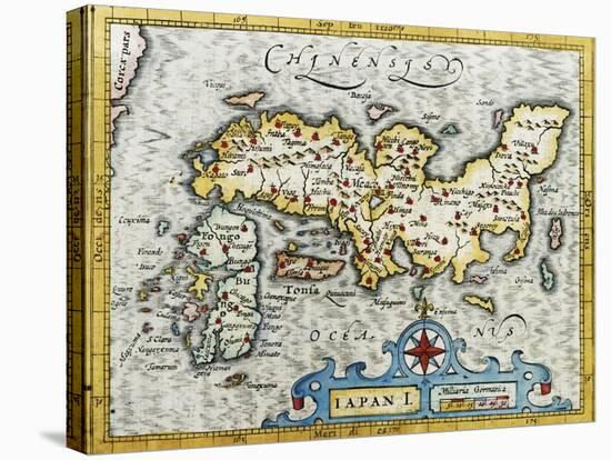 18Th Century Map of Japan-null-Stretched Canvas