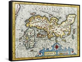 18Th Century Map of Japan-null-Framed Stretched Canvas