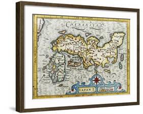 18Th Century Map of Japan-null-Framed Giclee Print