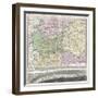 18th Century Map of London and its Environs-null-Framed Giclee Print