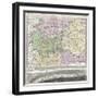 18th Century Map of London and its Environs-null-Framed Giclee Print