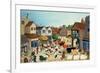 18th Century Mayfair Cattle Market-Margaret Loxton-Framed Giclee Print