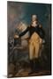 18th century painting of General George Washington at night after the Battle of Assunpink Creek.-Vernon Lewis Gallery-Mounted Art Print