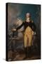 18th century painting of General George Washington at night after the Battle of Assunpink Creek.-Vernon Lewis Gallery-Stretched Canvas