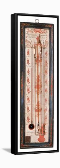 18th Century Thermometer-Barometer-Science Source-Framed Stretched Canvas