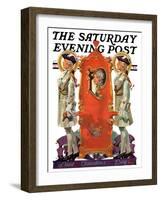 "18th Century Valentine," Saturday Evening Post Cover, February 12, 1927-Elbert Mcgran Jackson-Framed Giclee Print