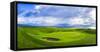 18th Green at Brora Golf Club, Moray Firth, Brora, Scotland-Panoramic Images-Framed Stretched Canvas