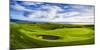 18th Green at Brora Golf Club, Moray Firth, Brora, Scotland-Panoramic Images-Mounted Photographic Print