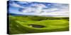 18th Green at Brora Golf Club, Moray Firth, Brora, Scotland-Panoramic Images-Stretched Canvas