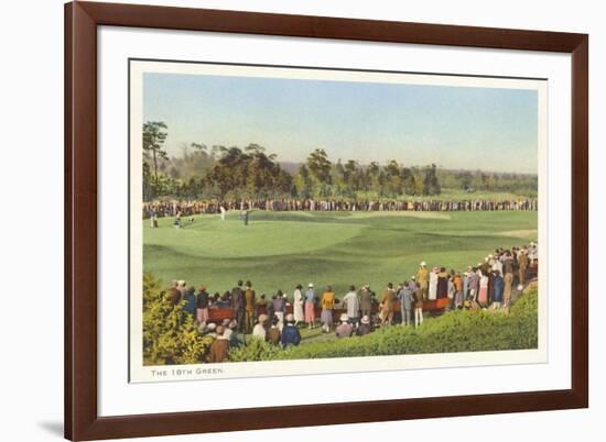 18th Green, Golf Tournament-null-Framed Premium Giclee Print