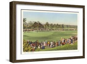 18th Green, Golf Tournament-null-Framed Art Print