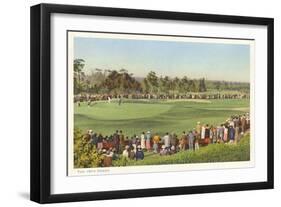 18th Green, Golf Tournament-null-Framed Art Print