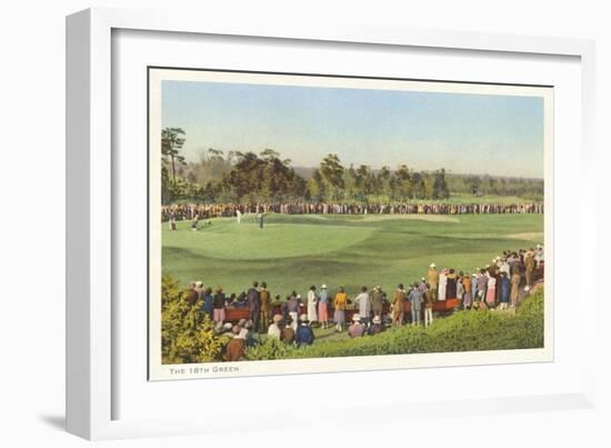 18th Green, Golf Tournament-null-Framed Art Print