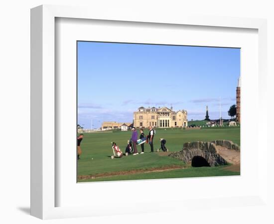 18th Hole and Fairway at Swilken Bridge Golf, St Andrews Golf Course, St Andrews, Scotland-Bill Bachmann-Framed Photographic Print