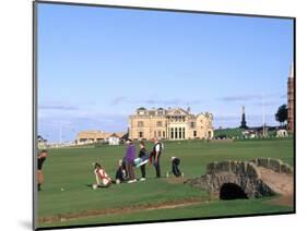 18th Hole and Fairway at Swilken Bridge Golf, St Andrews Golf Course, St Andrews, Scotland-Bill Bachmann-Mounted Photographic Print