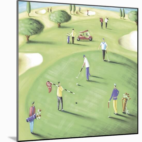 18th Hole-Jo Parry-Mounted Giclee Print
