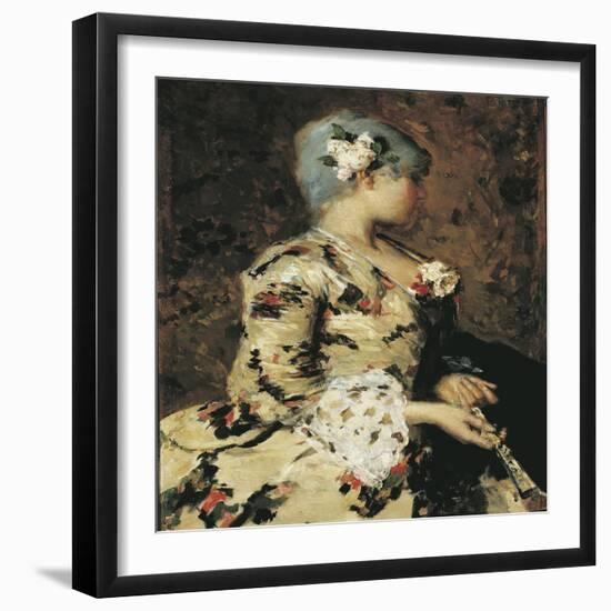 18th Venetian Lady, Circa 1883-Giacomo Favretto-Framed Giclee Print