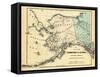 18xx, Alaska Territory Map, Alaska, United States-null-Framed Stretched Canvas