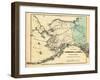 18xx, Alaska Territory Map, Alaska, United States-null-Framed Giclee Print