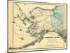 18xx, Alaska Territory Map, Alaska, United States-null-Mounted Giclee Print