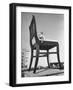 19 Ft. Chair Being Used as an Advertising Stunt-Ed Clark-Framed Photographic Print