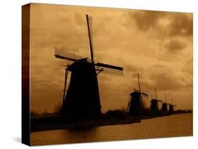 19 Historic Windmills, Kinderdijk, Netherlands-Cindy Miller Hopkins-Stretched Canvas