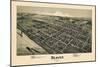 1900, Beaver Bird's Eye View, Pennsylvania, United States-null-Mounted Giclee Print