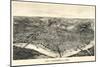 1900, Cincinnati Bird's Eye View, Ohio, United States-null-Mounted Giclee Print