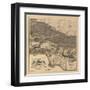 1900 LA Road Map-N. Harbick-Framed Art Print