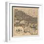 1900 LA Road Map-N. Harbick-Framed Art Print