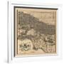 1900 LA Road Map-N. Harbick-Framed Art Print