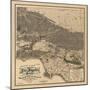 1900 LA Road Map-N. Harbick-Mounted Art Print