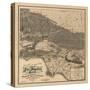 1900 LA Road Map-N. Harbick-Stretched Canvas