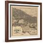 1900 LA Road Map-N. Harbick-Framed Art Print