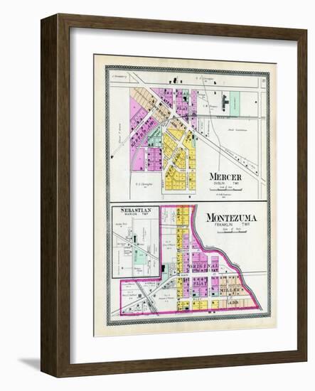 1900, Mercer, Montezuma, Sebastian, Ohio, United States-null-Framed Giclee Print