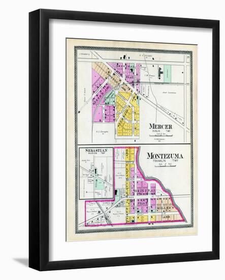 1900, Mercer, Montezuma, Sebastian, Ohio, United States-null-Framed Giclee Print