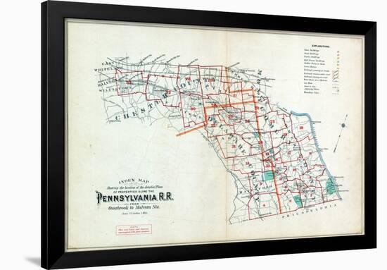 1900, Pennsylvania Railroad, Pennsylvania, United States-null-Framed Giclee Print