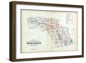 1900, Pennsylvania Railroad, Pennsylvania, United States-null-Framed Giclee Print