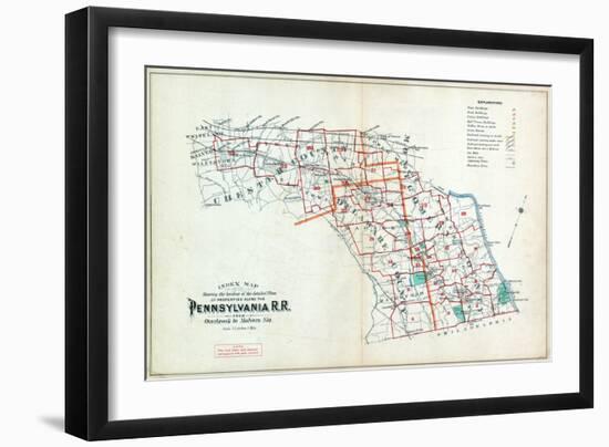 1900, Pennsylvania Railroad, Pennsylvania, United States-null-Framed Giclee Print
