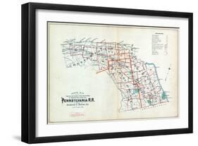 1900, Pennsylvania Railroad, Pennsylvania, United States-null-Framed Giclee Print