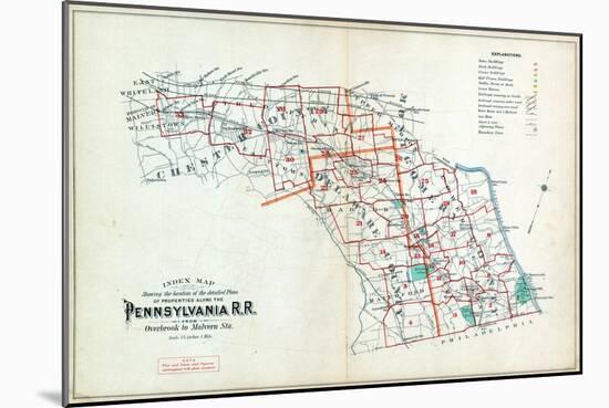 1900, Pennsylvania Railroad, Pennsylvania, United States-null-Mounted Giclee Print