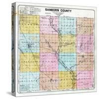 1900, Sanborn County Map, South Dakota, United States-null-Stretched Canvas
