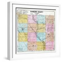 1900, Sanborn County Map, South Dakota, United States-null-Framed Giclee Print