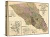 1900, Sonoma County Wall Map, California, United States-null-Stretched Canvas