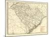 1900, South Carolina Railroad Map, South Carolina, United States-null-Mounted Giclee Print