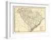 1900, South Carolina Railroad Map, South Carolina, United States-null-Framed Giclee Print