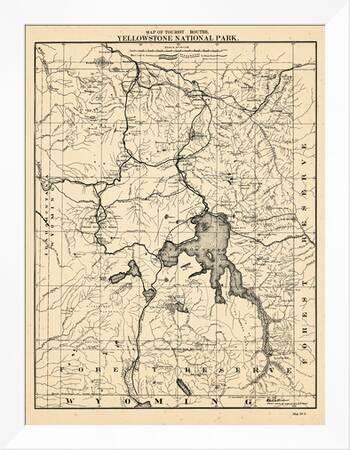 1900 Yellowstone National Park Tourist Map Wyoming United States Giclee Print Allposters Com 1900 Yellowstone National Park Tourist Map Wyoming United States Giclee Print Allposters Com