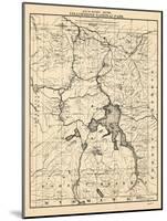 1900, Yellowstone National Park Tourist Map, Wyoming, United States-null-Mounted Giclee Print